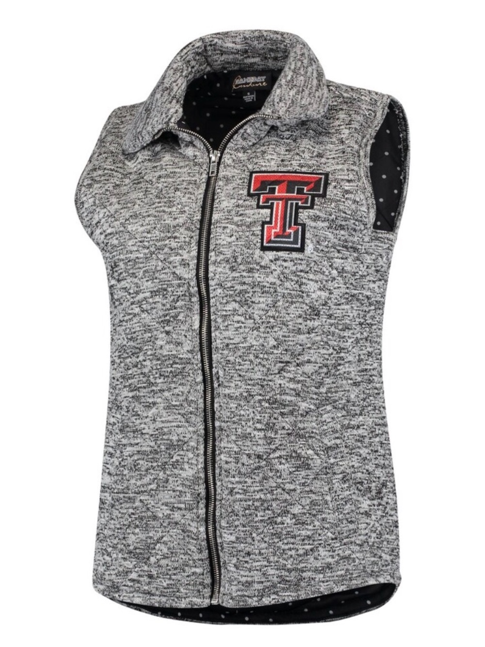 Texas Tech Red Raiders - Women’s city chic quilted vest. Heathered Grey size XXL